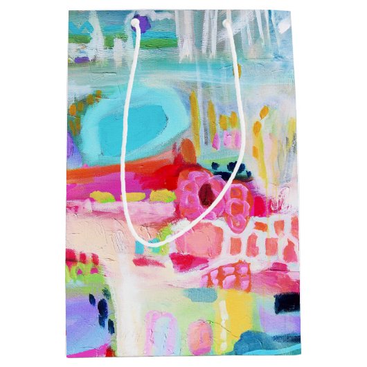 抽象芸術雲 ミディアムペーパーバッグ (正面)