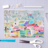 抽象芸術雲 薄葉紙 (クラフト)