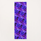 抽象芸術電動ブルーと紫デザイン ヨガマット (正面)