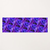 抽象芸術電動ブルーと紫デザイン ヨガマット (正面(横))