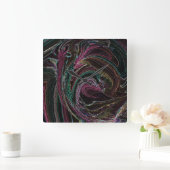 抽象芸術電灯ルースターウォール時計 スクエア壁時計 (ホーム)