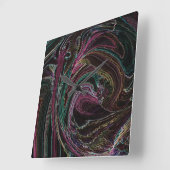 抽象芸術電灯ルースターウォール時計 スクエア壁時計 (傾斜)