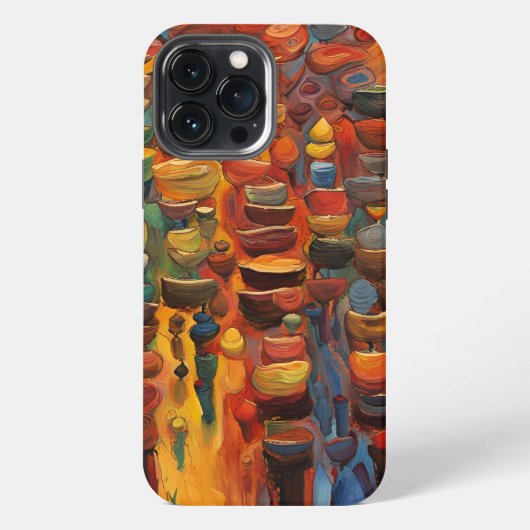 抽象芸術電話ケース iPhoneケース (裏面)