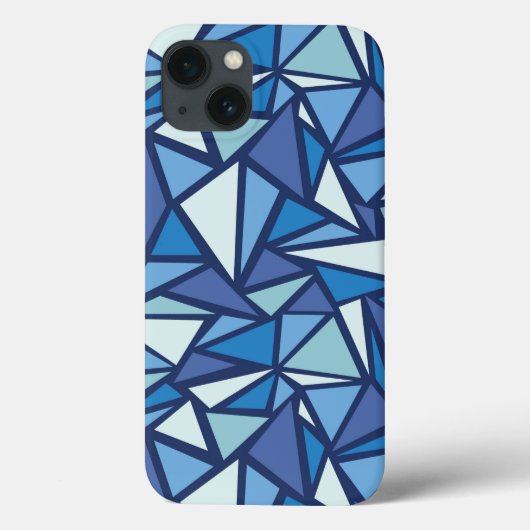 抽象芸術青い氷柱パターン Case-Mate iPhoneケース (裏面)