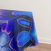 抽象芸術青い花パターン テーブルクロス (インサイチュ)