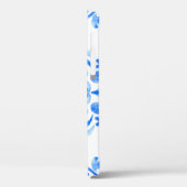 抽象芸術青と白の手描きのタイル Case-Mate iPhoneケース (裏面 / 左)