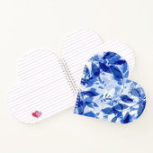 抽象芸術青と白葉の ノートブック (内部)