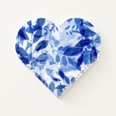 抽象芸術青と白葉の ノートブック (裏面)