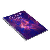 抽象芸術青と紫 ノートブック (右側)