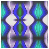 抽象芸術青と緑の波 ファブリック (見本)