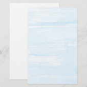 抽象芸術青の水彩の背景、テクスチャ 便箋 (正面/裏面)
