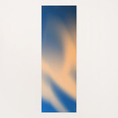 抽象芸術青オレンジシャドウ ヨガマット (裏面)