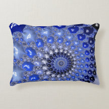 抽象芸術青グラデーションフラクタル気泡