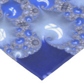 抽象芸術青グラデーションフラクタル気泡 テーブルクロス (アングル)