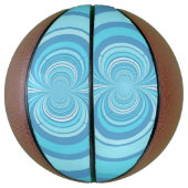 抽象芸術青ストライプ色 バスケットボール (縦)