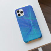 抽象芸術青ターコイズグラデーション Case-Mate iPhoneケース
