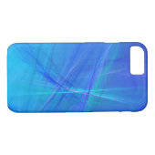 抽象芸術青ターコイズグラデーション Case-Mate iPhoneケース (裏面(横))