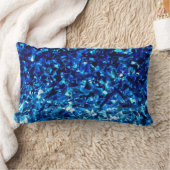 抽象芸術青パターン ランバークッション (ブランケット)