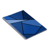 抽象芸術青ポリゴン ノートブック (右側)