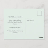 抽象芸術青大理石引っ越しましたのアドレス変更 ポストカード (裏面)