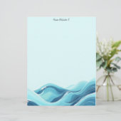 抽象芸術青海波 レターヘッド (スタンド正面)