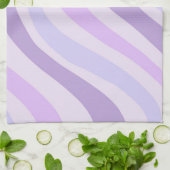 抽象芸術青溝状ストライプ液模様 キッチンタオル (折り畳み)