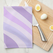 抽象芸術青溝状ストライプ液模様 キッチンタオル (四つ折り)