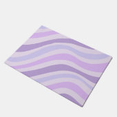 抽象芸術青溝状ストライプ液模様 ドアマット (アングル)