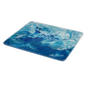 抽象芸術青絵を描波 カッティングボード (角)