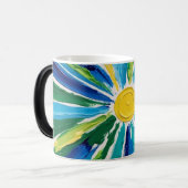 抽象芸術青緑 モーフィングマグカップ (正面左)