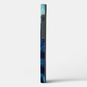 抽象芸術青色モダンデザイン Case-Mate iPhoneケース (裏面 / 左)