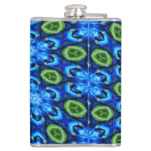 抽象芸術青花柄 フラスク (裏面)