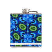 抽象芸術青花柄 フラスク (裏面)