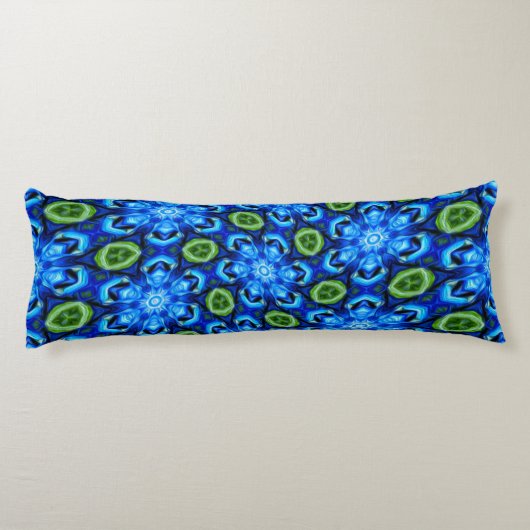 抽象芸術青花柄 ボディピロー (裏面)