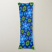 抽象芸術青花柄 ボディピロー (正面縦)