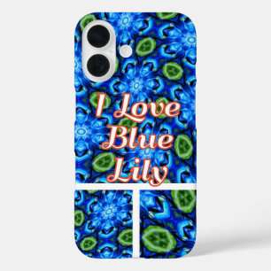 抽象芸術青花柄 iPhone 16ケース