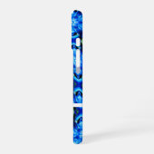 抽象芸術青花柄 iPhone 16ケース (左側面)