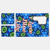 抽象芸術青花柄 SAMSUNG GALAXYケース (裏面横)