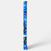 抽象芸術青花柄 SAMSUNG GALAXYケース (左側面)