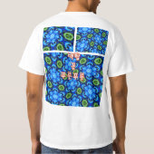 抽象芸術青花柄 Tシャツ (裏面)