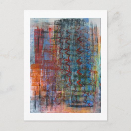 抽象芸術青葉書 ポストカード (正面)