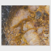 抽象芸術青銅白岩質岩 ラッピングペーパー (フラット)