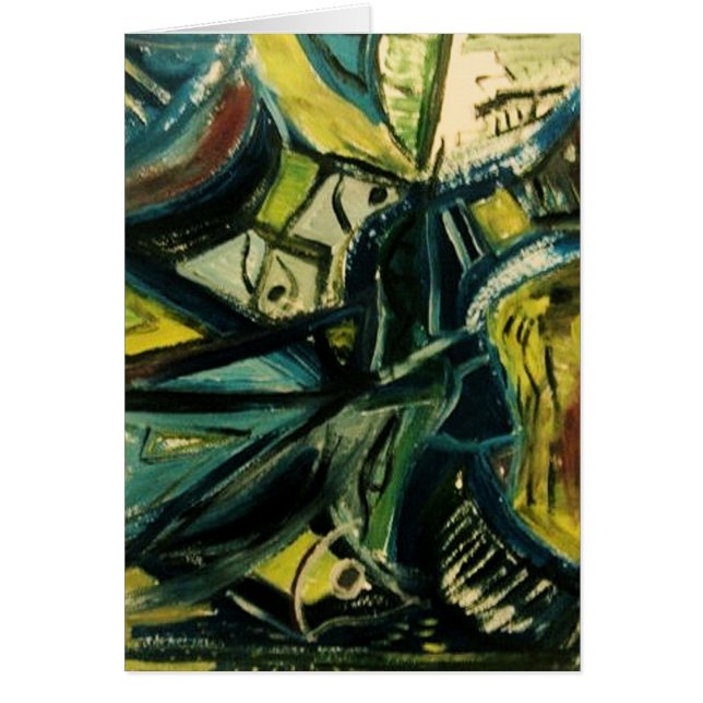 抽象芸術青 (正面)