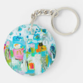 抽象芸術青 キーホルダー (裏面)