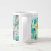 抽象芸術青 ジャンボコーヒーマグカップ (裏面)