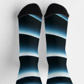 抽象芸術青 ソックス (上部)