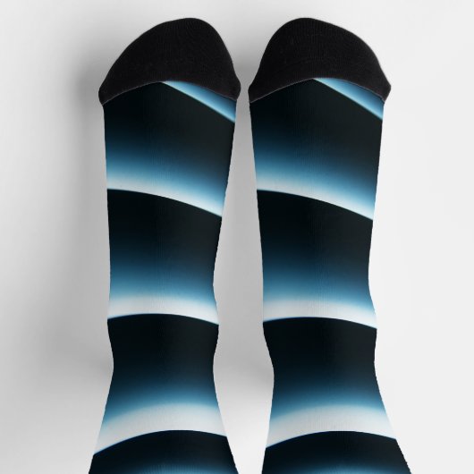 抽象芸術青 ソックス (上部)