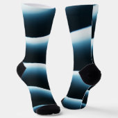 抽象芸術青 ソックス (傾斜あり)