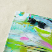 抽象芸術青 ビーチタオル (インサイチュ)