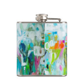 抽象芸術青 フラスク (裏面)